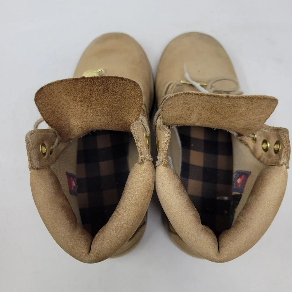 Timberland Boots Youth Kids Size 2 Shoes Brown Nubuck Ankle Hiking‎ Winter